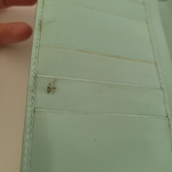 GUCCI Vintage Clasp Horsebit Wallet Bifold Blue Large Retro Clutch Leather Box - Picture 7 of 14